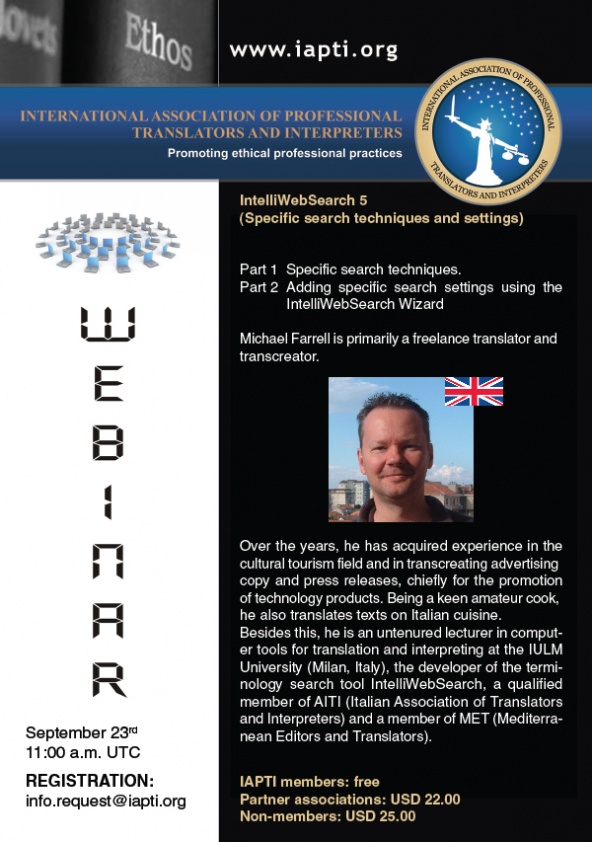 International Association of Professional Translators and Interpreters, Webinar