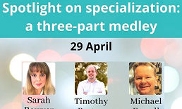 Mediterranean Editors and Translators, Spotlight on specialization: a three-part medley, online